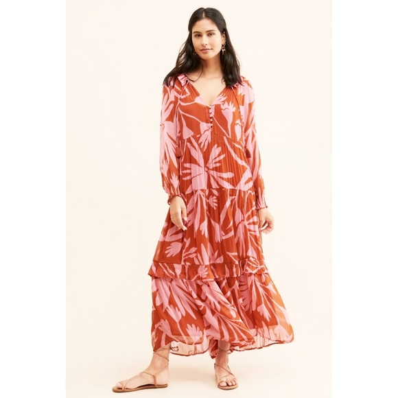 Anthropologie Dresses & Skirts - Anthropology Marais Chiffon Maxi Dress